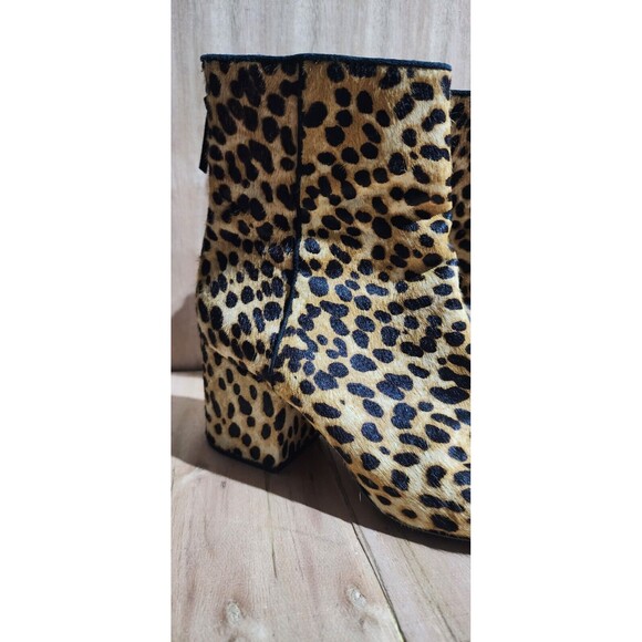 J. Crew Sadie ankle boots in leopard calf hair-on leather size 8.5 animal print - Picture 5 of 9